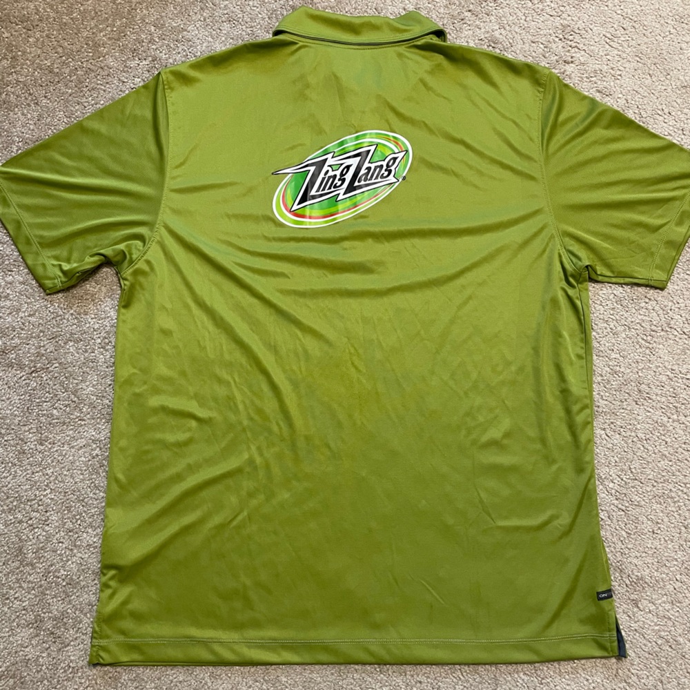 NEW Ontour Polo Shirt Men's Size Large Green Golf Webtech 100 series Zing Zang